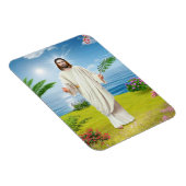 キリストのイエスの姿のアイコン マグネット (右側)