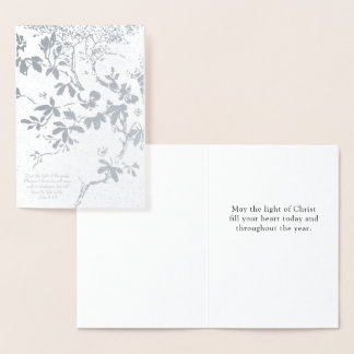 キリストのキリスト教の光 箔カード