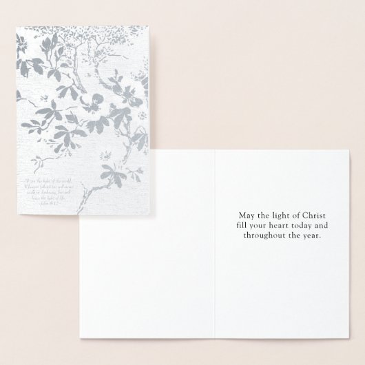 キリストのキリスト教の光 箔カード (ディスプレー)