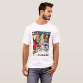 キリストのキリスト、詳細およびmusiの上昇 tシャツ (正面フル)