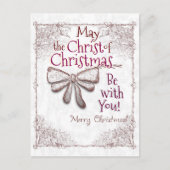 キリストのクリスマスの奇跡があなたと共にありますように、芸術家よ シーズンポストカード (正面)