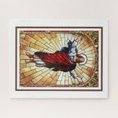 キリストのステンドグラスの窓 ジグソーパズル (横)