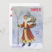 キリストのノエル誕生父クリスマス 招待状 (正面/裏面)