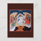 キリストのハデスへの降下祈りの言葉カード ポストカード (正面)