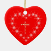 キリストのハートオーナメント セラミックオーナメント (裏面)