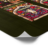 キリストのバプテスマを描いた窓， 1490 ポスター (角)