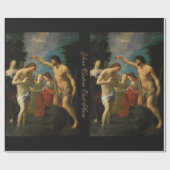 キリストのバプテスマカスタム紙 ラッピングペーパー (フラット)