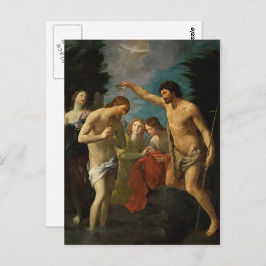 『キリストのバプテスマ』のはがき ポストカード (正面/裏面)