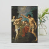 「キリストのバプテスマ」アートカスタム招待状 招待状 (スタンド正面)