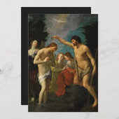 「キリストのバプテスマ」アートカスタム招待状 招待状 (正面/裏面)