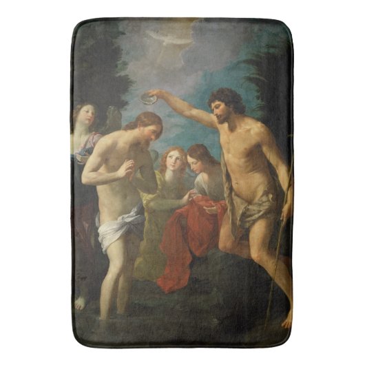 「キリストのバプテスマ」アートバスマット バスマット (正面縦)