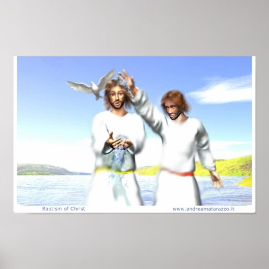 キリストのバプテスマ ポスター (正面)