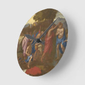 キリストのバプテスマ， 1641-42 ラウンド壁時計 (傾斜)