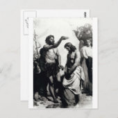 キリストのバプテスマ。 1879年頃 ポストカード (正面/裏面)