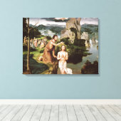 キリストのバプテスマ, c.1515 キャンバスプリント (インサイチュ (ウッドフロア))