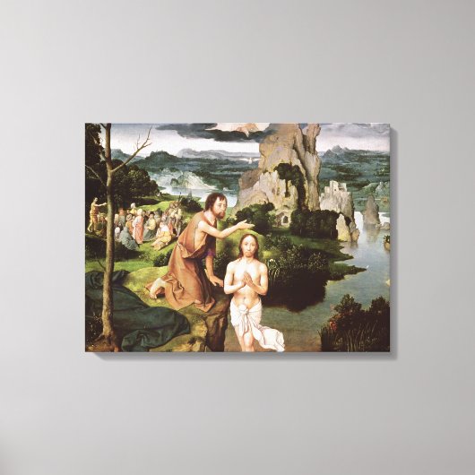 キリストのバプテスマ, c.1515 キャンバスプリント (正面)