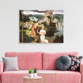 キリストのバプテスマ, c.1515 キャンバスプリント (インサイチュ (リビング))