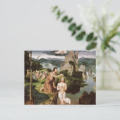 キリストのバプテスマ， c.1515 ポストカード (スタンド正面)