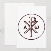 キリストのモノグラム記号 シーズンカード (正面/裏面)