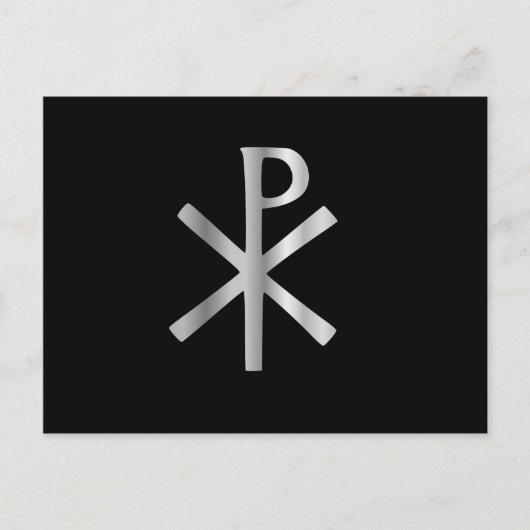 キリストのモノグラム – chi rho ポストカード (正面)