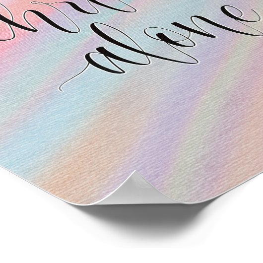 キリストの一人で ポスター (角)