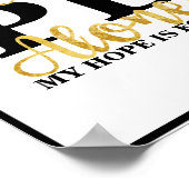 キリストの中に私の希望が見つかっ感動的た ポスター (角)