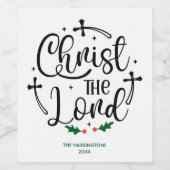 キリストの主のカスタムクリスマス宗教ラベル ワインラベル (シングルラベル)