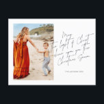 キリストの光があなたに照らしてほしい シーズンポストカード<br><div class="desc">キリストの光があなたに輝くことを願うクリスマスシーズン宗教的なホリデーカード</div>