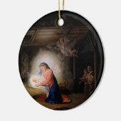 キリストの出生（Vladimir Borovikovsky著） セラミックオーナメント (左)