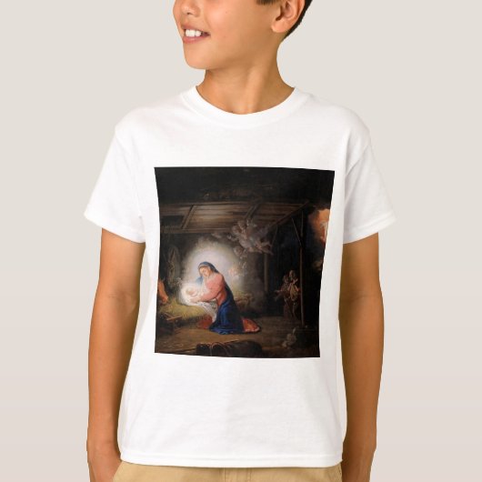 キリストの出生(Vladimir Borovikovsky著) Tシャツ (正面)