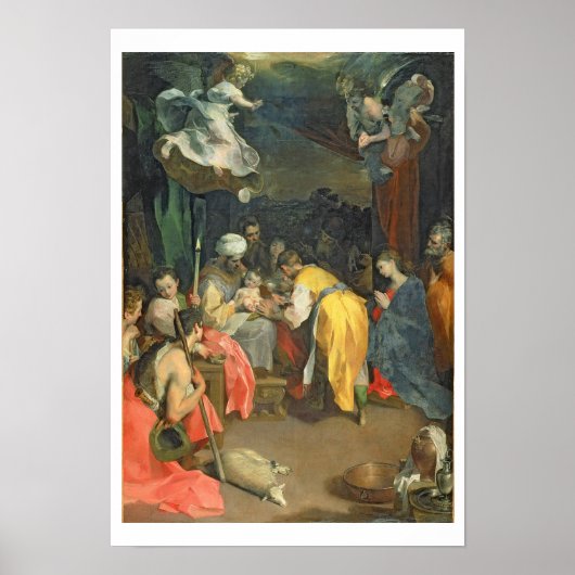 キリストの割礼， 1590 (キャンバス上の油) ポスター (正面)