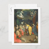 キリストの割礼， 1590 (キャンバス上の油) ポストカード (正面/裏面)