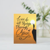 キリストの力で全てを成し遂げられる ポストカード (スタンド正面)