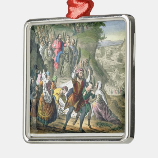 キリストの勝利のエルサレムへの入り メタルオーナメント (左)