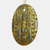 キリストの十字架刑, Limoges, 13世紀 セラミックオーナメント (左)
