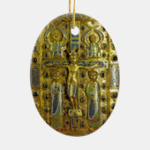 キリストの十字架刑, Limoges, 13世紀 セラミックオーナメント (裏面)
