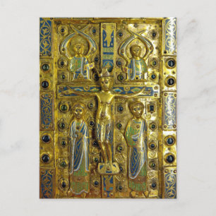 キリストの十字架刑, Limoges, 13世紀 ポストカード