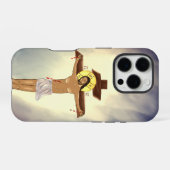 キリストの十字架iPhoneケース（複数サイズ） iPhoneケース (裏面横)