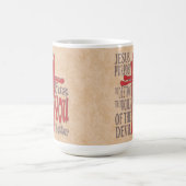 キリストの十字赤血は問わず コーヒーマグカップ (中央)