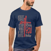キリストの十字赤血は問わず Tシャツ (正面)