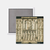 キリストの即位を描いたハーバービル・トリプチチ マグネット (正面/裏面)