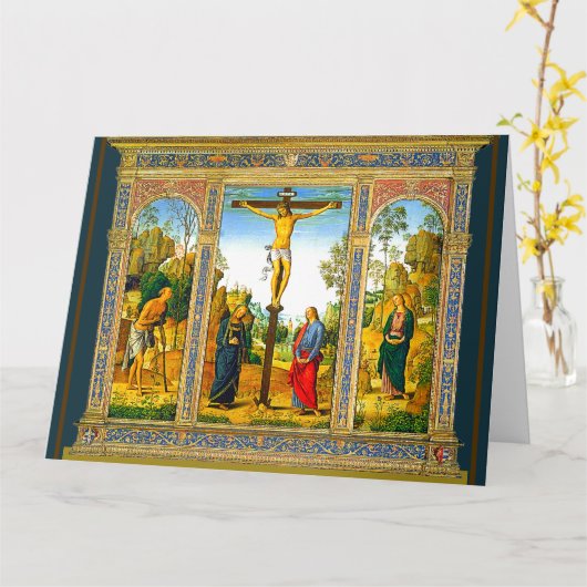 キリストの受難 カード (黄色い花)