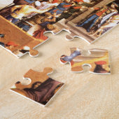 キリストの古絵画い主人の誘惑 ジグソーパズル (側面)