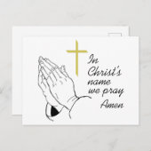キリストの名 ポストカード (正面/裏面)