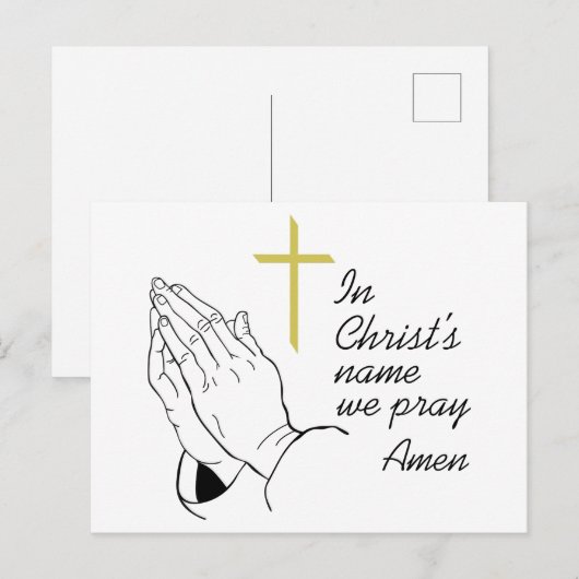 キリストの名 ポストカード (正面/裏面)