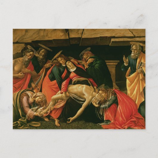 キリストの哀悼。 1490年頃 ポストカード (正面)