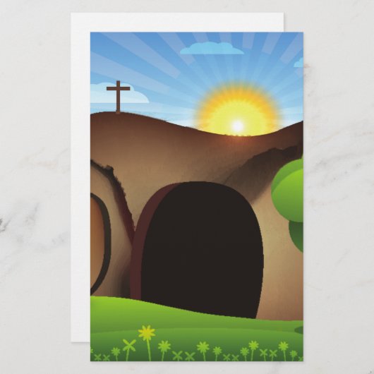 キリストの墓 便箋 (正面/裏面)