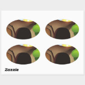 キリストの墓 楕円形シール (シート)