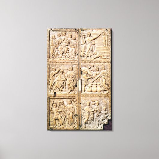 キリストの奇跡を示すディプチチ キャンバスプリント (正面)