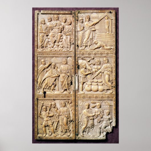 キリストの奇跡を示すディプチチ ポスター (正面)